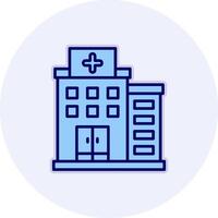 icono de vector de hospital