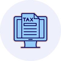 Online Tax Vector Icon