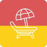 Beach Chair Vector Icon