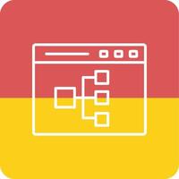 Online Flowchart Vector Icon