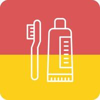 Tooth Cleaning Vector Icon