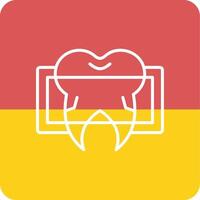 dental X rayo vector icono