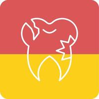 Caries Tooth Vector Icon