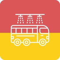 Bus Wash Vector Icon