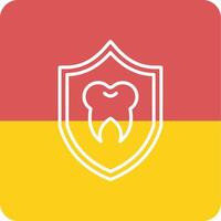 icono de vector de protección dental