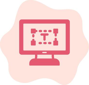Computer text Editor Vector Icon