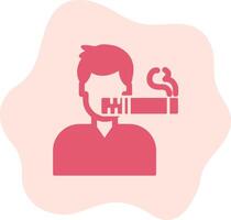 Man Smoking Vector Icon