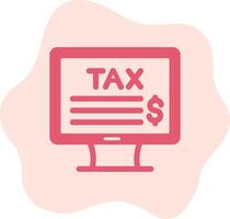 Online Tax Vector Icon