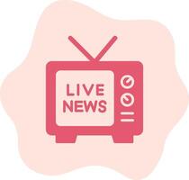 Live News Vector Icon