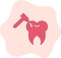 Tooth Drilling Vector Icon