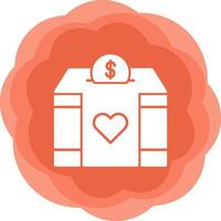 Charity Box Vector Icon