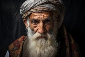 AI generated Old Imam man. Generate ai photo