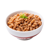 ai gegenereerd natto zonder afleiding, maken het de centraal focus van uw culinaire grafisch png