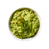 AI generated Clear Guacamole Imagery, High Quality Visuals for Professional Culinary Presentations png