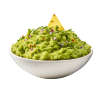 AI generated Guacamole Extracted on Transparent, Facilitating Easy Graphic Integration png