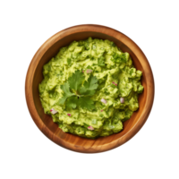 AI generated Isolated Guacamole Bowl for Appetizing Culinary Graphics png
