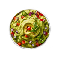 AI generated Clean Guacamole Cutout, Ensuring a Polished Appearance in Culinary Graphics png