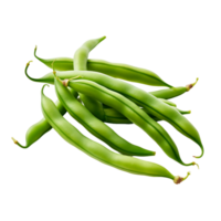 AI generated Isolated Garden Fresh Green Beans, Perfect for Comprehensive Culinary Graphic Solutions png