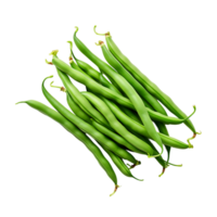 AI generated Clear Green Beans Imagery, High Quality Visuals for Professional Culinary Presentations png