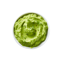 AI generated Guacamole Clarity Cutout, Ensuring Precise and Well Defined Culinary Visual Elements png