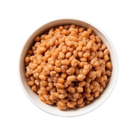 AI generated Natto Clipping Path for Detailed Customization in Culinary Projects png