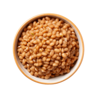 AI generated Clear Cut Fermented Soybeans Image, Professional and Neat Culinary Graphics Guaranteed png