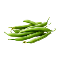 AI generated Transparent Background for Green Beans, Providing Maximum Design Flexibility png