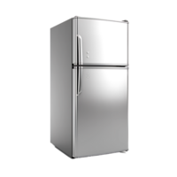 AI generated Clear Cut Refrigerator Image for Professional and Neat Kitchen Presentations png