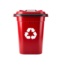 AI generated Clear Background Waste Bin, Ideal for Varied Design Contexts png