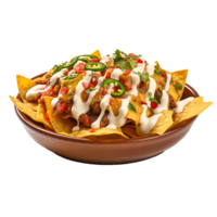 AI generated Taco Salad Clarity Cutout, Ensuring Precise and Well Defined Culinary Visual Elements png