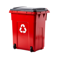 AI generated Isolated Garbage Bin, Ensuring a Neat Appearance in Waste Management Designs png