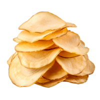 ai gegenereerd schoon aardappel chips uitknippen, zorgen voor een gepolijst uiterlijk in culinaire grafiek png