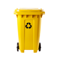 AI generated Bin with No Background, Effortlessly Blending into Various Waste Management Contexts png