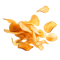 ai generado patata papas fritas transparencia en un claro fondo, sin costura integración garantizado png