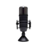 AI generated Microphone Clarity Cutout, Ensuring Precise and Well Defined Audio Visual Elements png