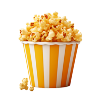 ai gegenereerd geïsoleerd popcorn schaal, perfect voor uitgebreid culinaire grafisch oplossingen png