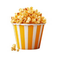 ai généré isolé pop corn bol, parfait pour complet culinaire graphique solutions png