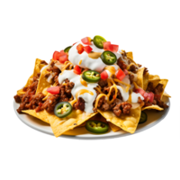 AI generated Clean Taco Salad Cutout, Ensuring a Polished Appearance in Culinary Graphics png