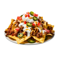 AI generated Clean Taco Salad Cutout, Ensuring a Polished Appearance in Culinary Graphics png