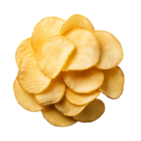 ai generado claro cortar papas fritas imagen, profesional y ordenado culinario gráficos garantizado png