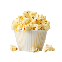 ai gegenereerd transparant achtergrond voor popcorn, het verstrekken van maximaal ontwerp flexibiliteit png