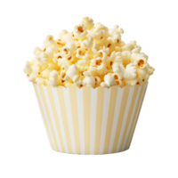 AI generated Popcorn with No Background, Effortlessly Blending into Various Culinary Contexts png