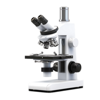 AI generated Clear Background Microscope Isolation, Ideal for Varied Design Applications png