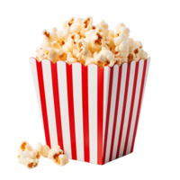 ai generiert Popcorn Transparenz auf ein klar Hintergrund, nahtlos Integration garantiert png