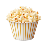 AI generated Isolated Popcorn Heap, Ideal for Focused Design Elements and Specialized Culinary Projects png