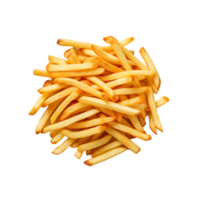 AI generated Isolated French Fries in PNG Format