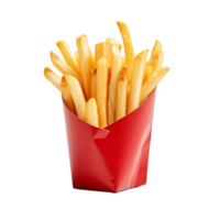 ai gerado Claro fundo exibindo delicioso fritas png