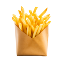 ai gerado isolado francês fritas com Claro fundo png