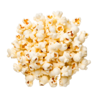 AI generated Transparent Popcorn Detail, Highlighting the Texture and Details of the Popular Snack png