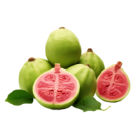 ai gegenereerd guava met Doorzichtig achtergrond transparantie png